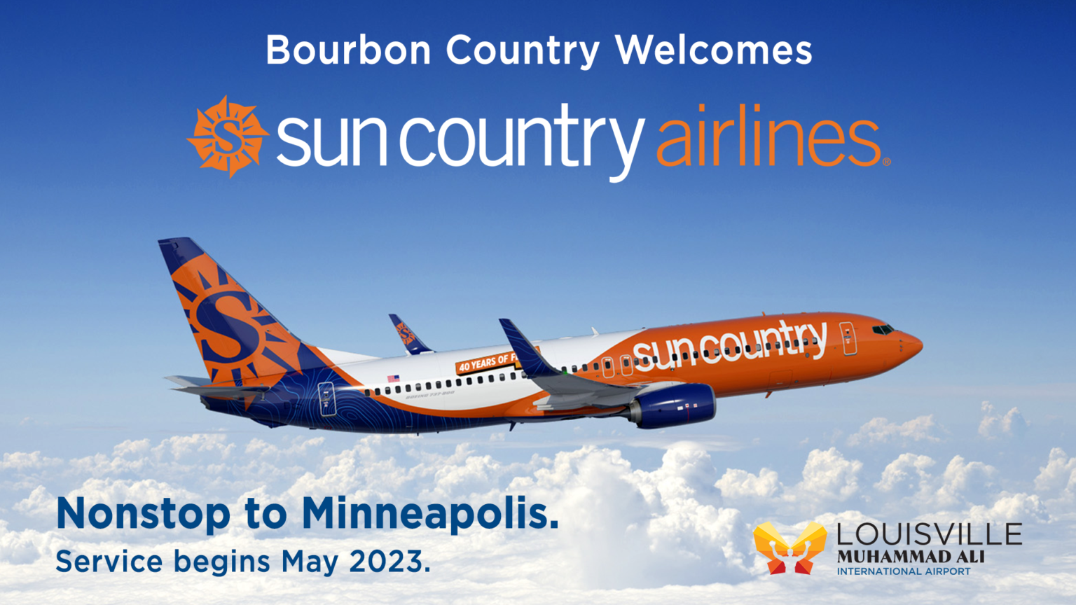 Sun Country Airlines Announces Service from Louisville Muhammad Ali